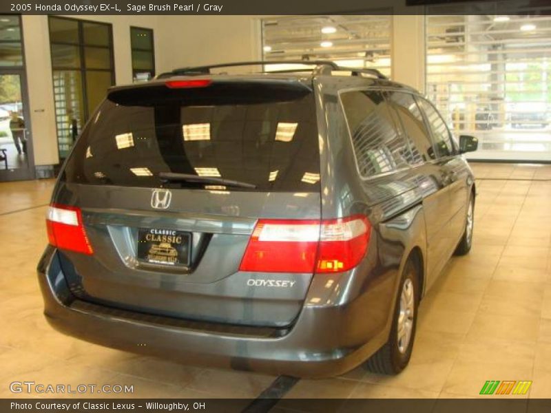 Sage Brush Pearl / Gray 2005 Honda Odyssey EX-L