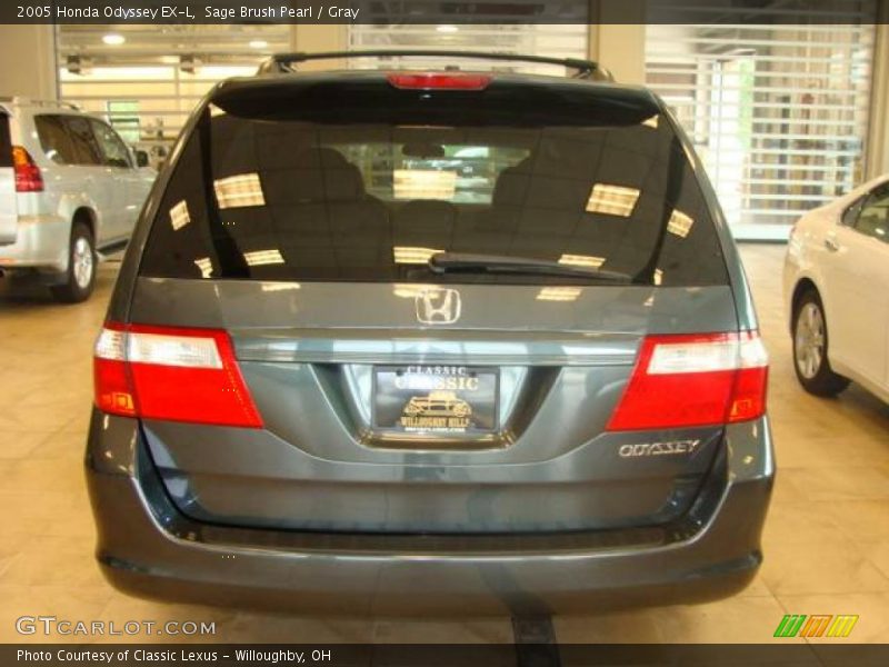 Sage Brush Pearl / Gray 2005 Honda Odyssey EX-L