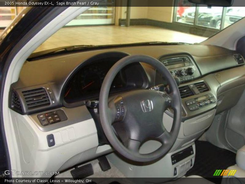 Sage Brush Pearl / Gray 2005 Honda Odyssey EX-L