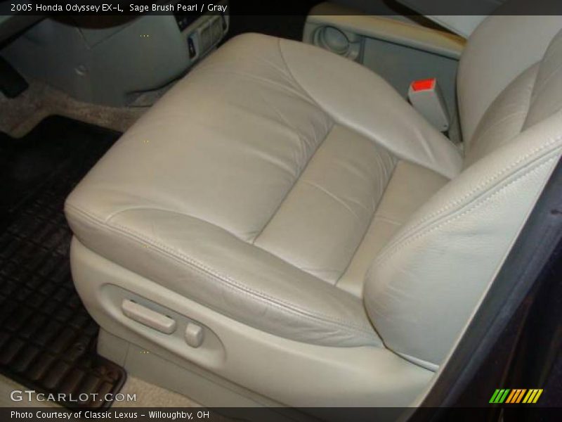 Sage Brush Pearl / Gray 2005 Honda Odyssey EX-L