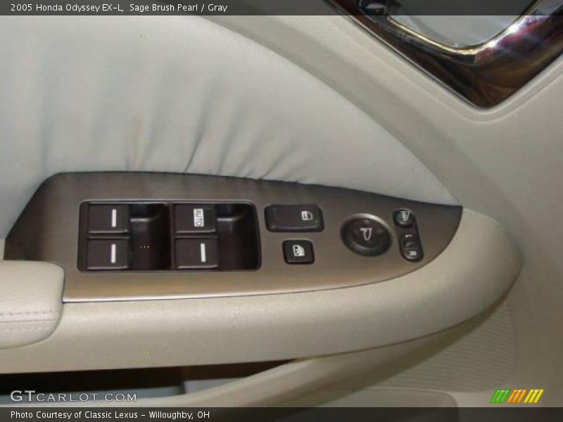 Sage Brush Pearl / Gray 2005 Honda Odyssey EX-L