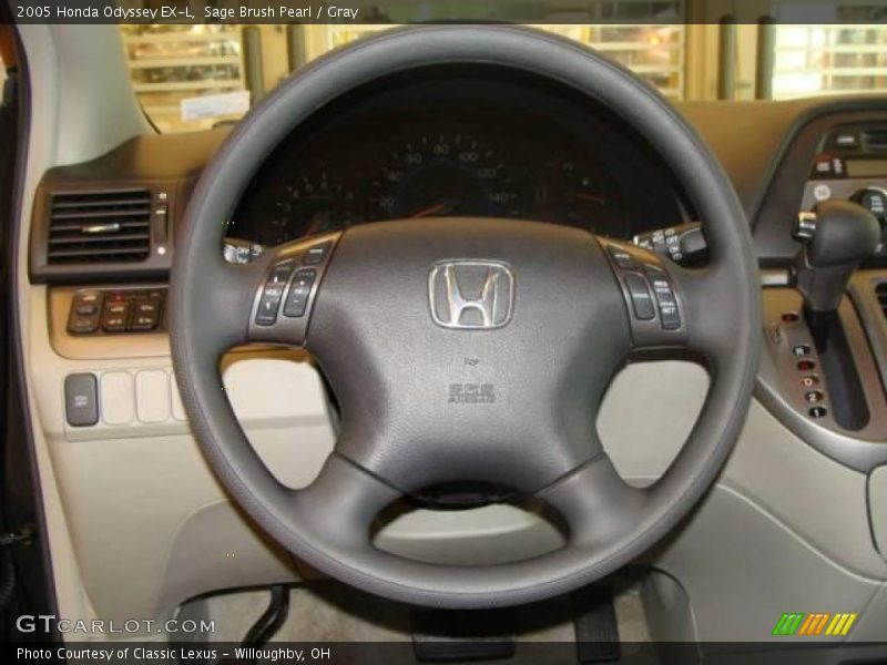 Sage Brush Pearl / Gray 2005 Honda Odyssey EX-L