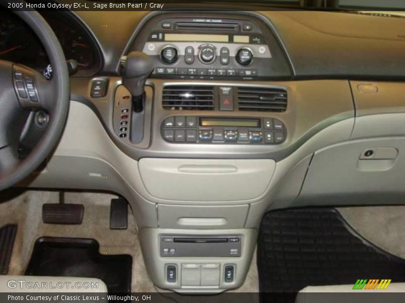Sage Brush Pearl / Gray 2005 Honda Odyssey EX-L