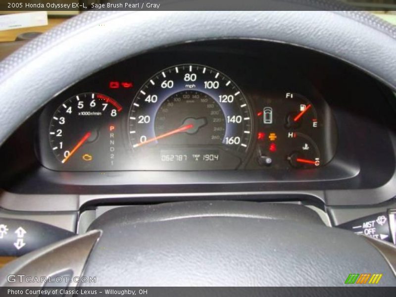 Sage Brush Pearl / Gray 2005 Honda Odyssey EX-L