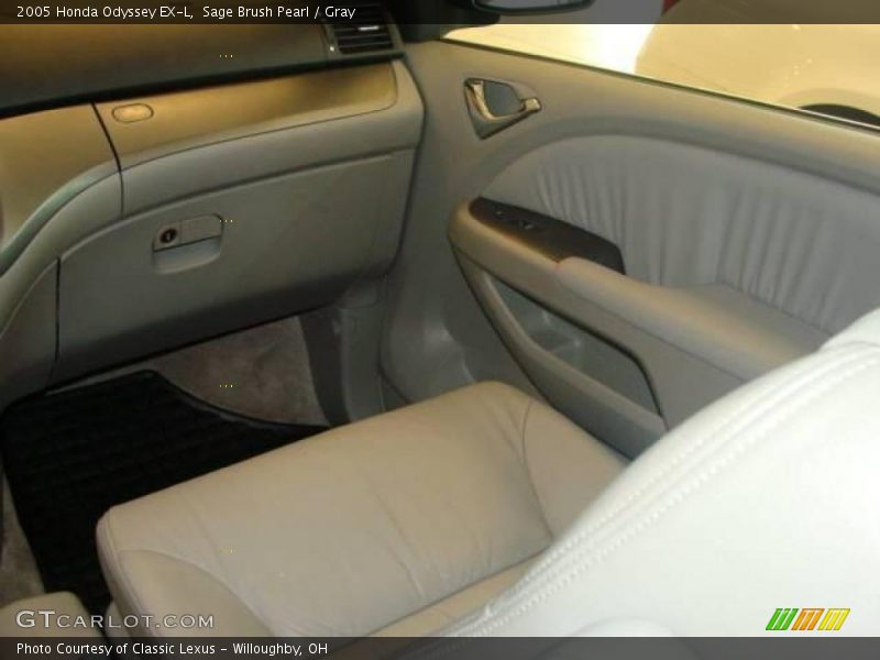Sage Brush Pearl / Gray 2005 Honda Odyssey EX-L