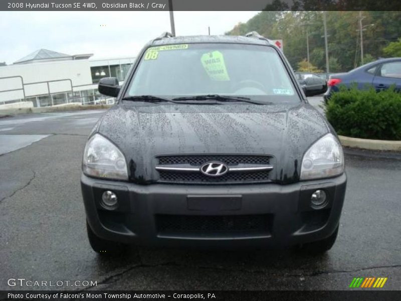 Obsidian Black / Gray 2008 Hyundai Tucson SE 4WD