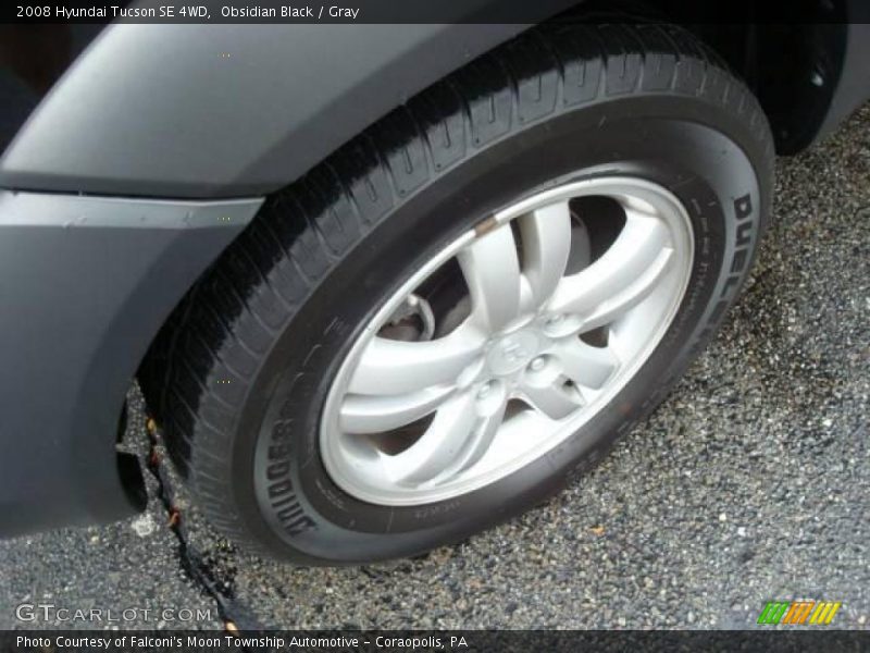 Obsidian Black / Gray 2008 Hyundai Tucson SE 4WD