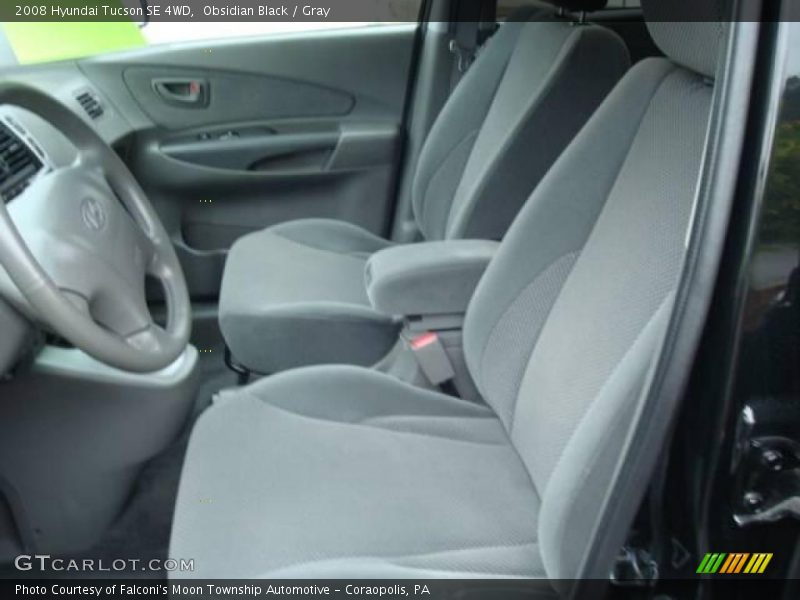 Obsidian Black / Gray 2008 Hyundai Tucson SE 4WD