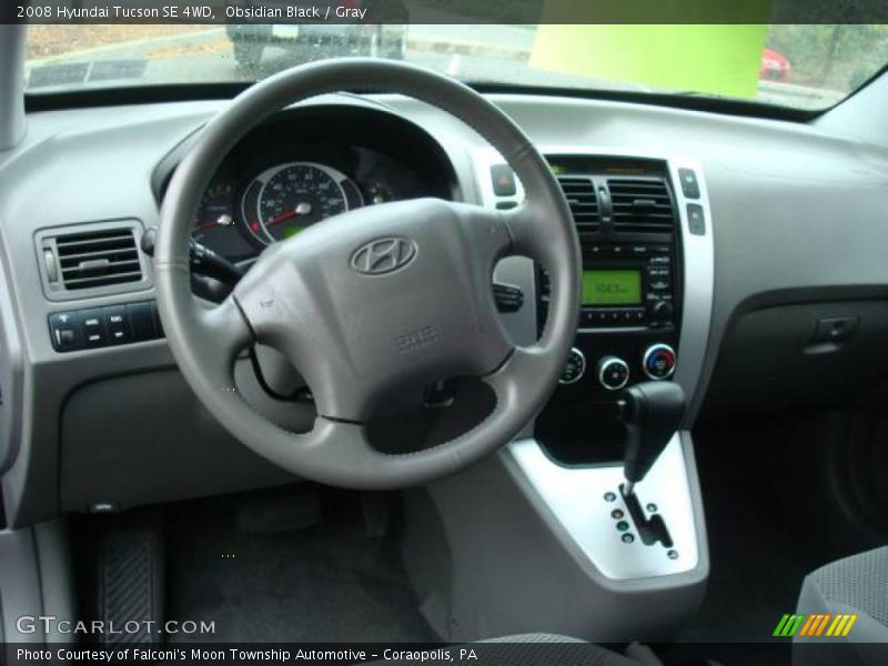 Obsidian Black / Gray 2008 Hyundai Tucson SE 4WD
