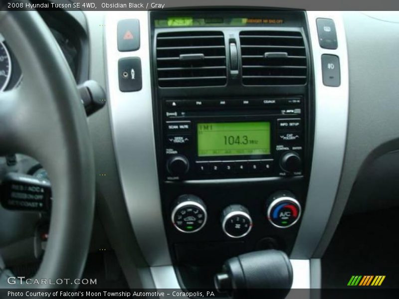 Obsidian Black / Gray 2008 Hyundai Tucson SE 4WD