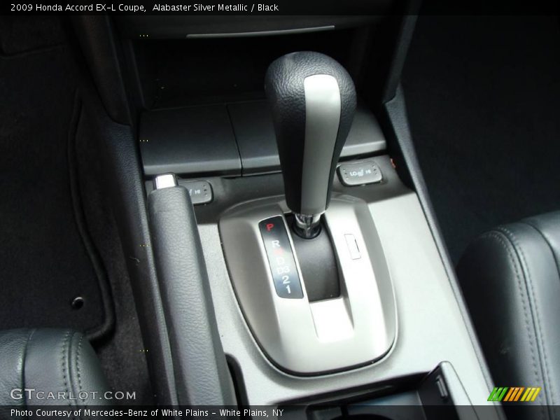 Alabaster Silver Metallic / Black 2009 Honda Accord EX-L Coupe