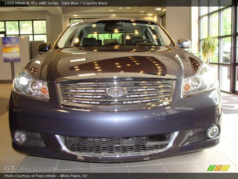 Slate Blue / Graphite Black 2009 Infiniti M 45x AWD Sedan