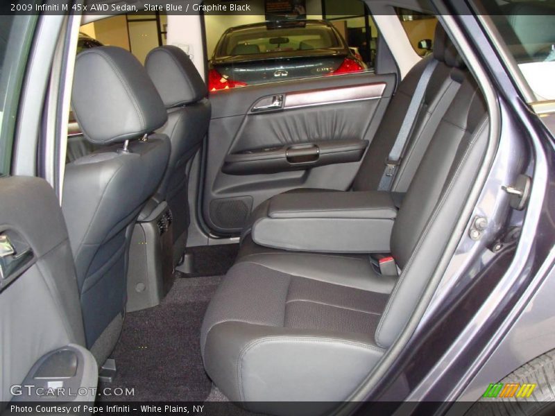 Slate Blue / Graphite Black 2009 Infiniti M 45x AWD Sedan
