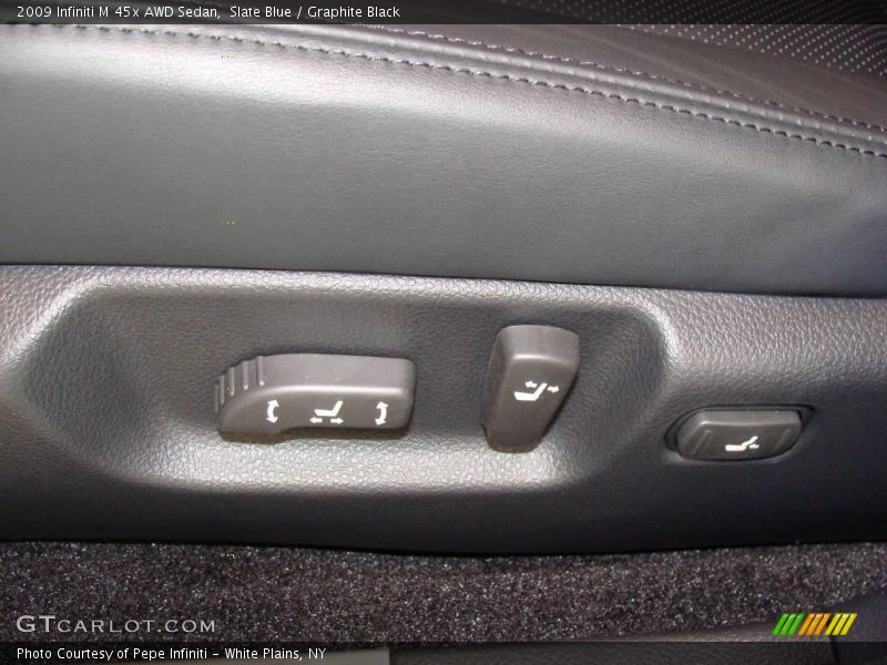 Slate Blue / Graphite Black 2009 Infiniti M 45x AWD Sedan