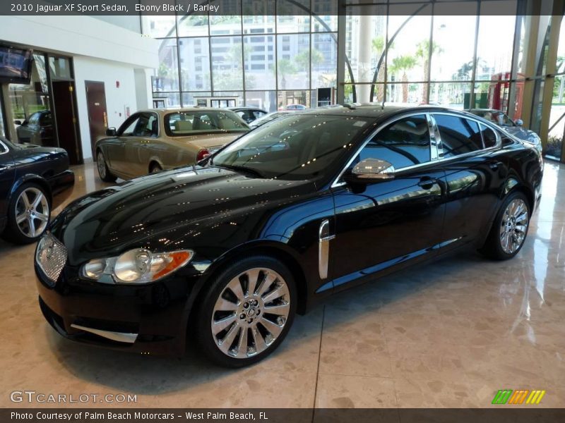 Ebony Black / Barley 2010 Jaguar XF Sport Sedan