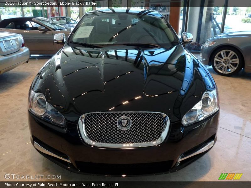 Ebony Black / Barley 2010 Jaguar XF Sport Sedan