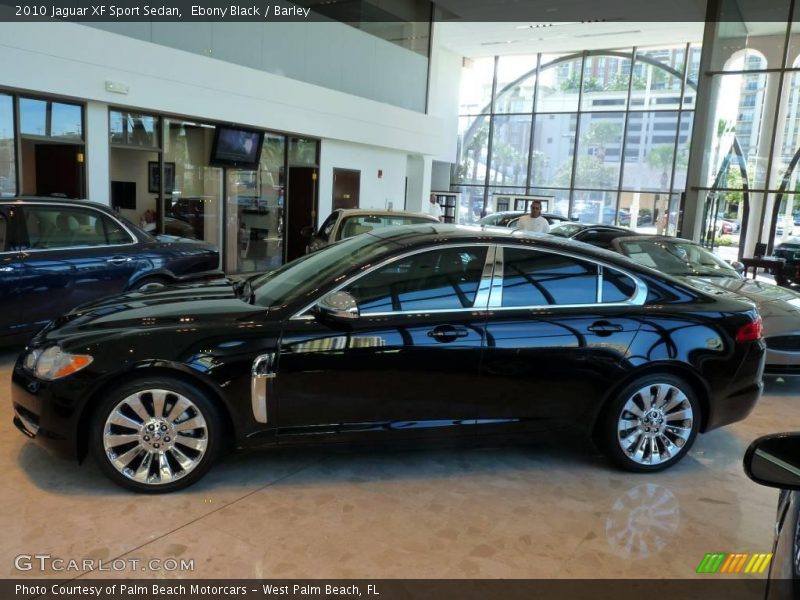 Ebony Black / Barley 2010 Jaguar XF Sport Sedan