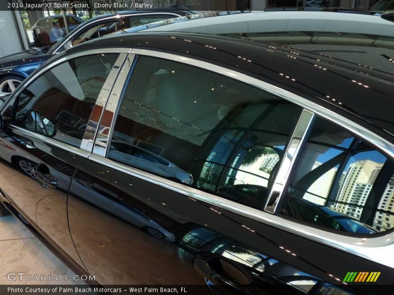 Ebony Black / Barley 2010 Jaguar XF Sport Sedan