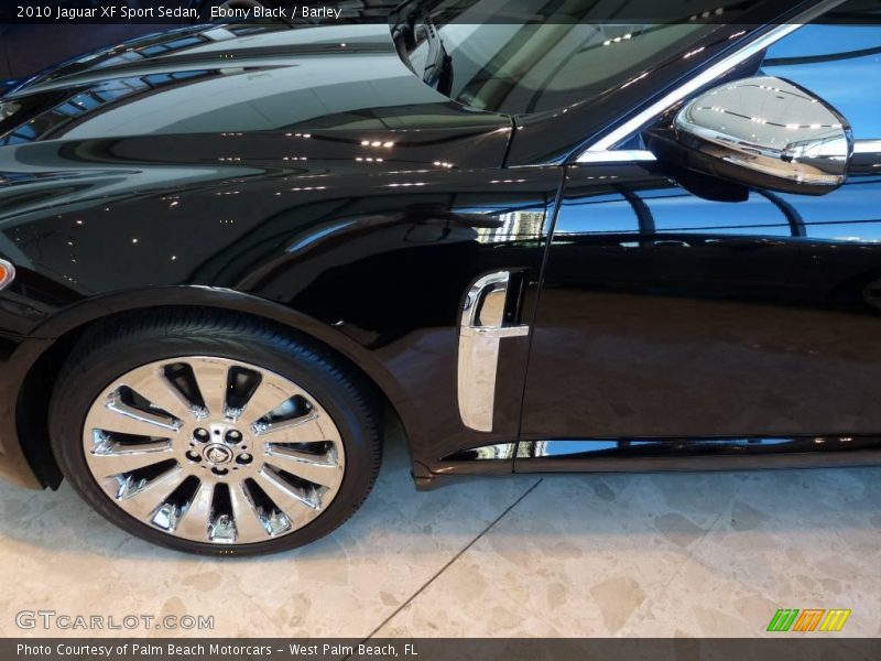 Ebony Black / Barley 2010 Jaguar XF Sport Sedan