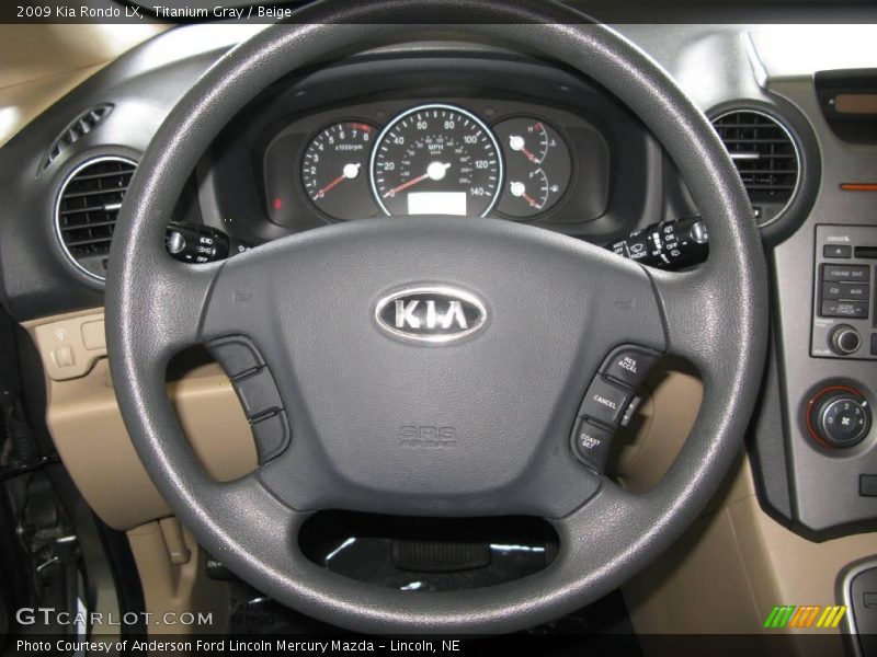 Titanium Gray / Beige 2009 Kia Rondo LX