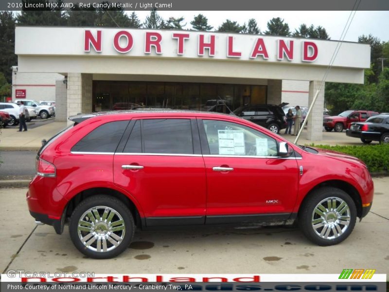 Red Candy Metallic / Light Camel 2010 Lincoln MKX AWD