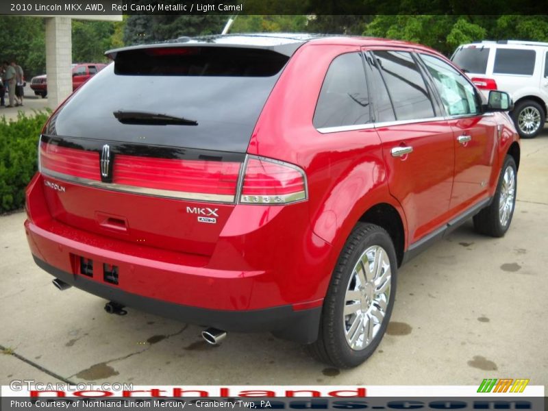 Red Candy Metallic / Light Camel 2010 Lincoln MKX AWD