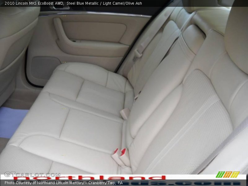 Steel Blue Metallic / Light Camel/Olive Ash 2010 Lincoln MKS EcoBoost AWD