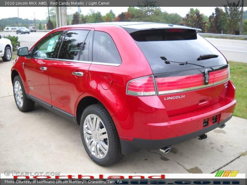 Red Candy Metallic / Light Camel 2010 Lincoln MKX AWD