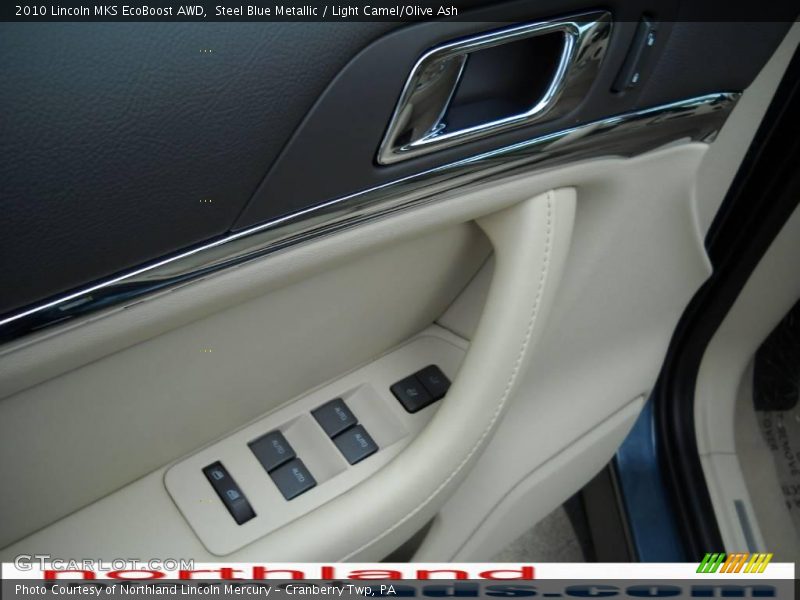 Steel Blue Metallic / Light Camel/Olive Ash 2010 Lincoln MKS EcoBoost AWD