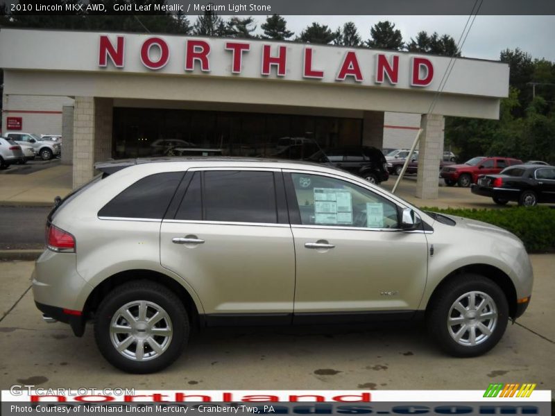 Gold Leaf Metallic / Medium Light Stone 2010 Lincoln MKX AWD