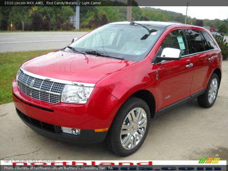 Red Candy Metallic / Light Camel 2010 Lincoln MKX AWD