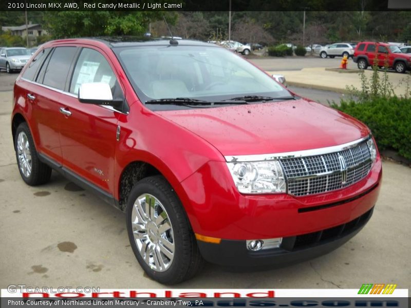 Red Candy Metallic / Light Camel 2010 Lincoln MKX AWD
