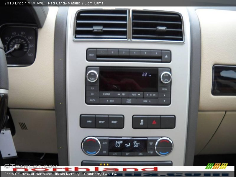Red Candy Metallic / Light Camel 2010 Lincoln MKX AWD