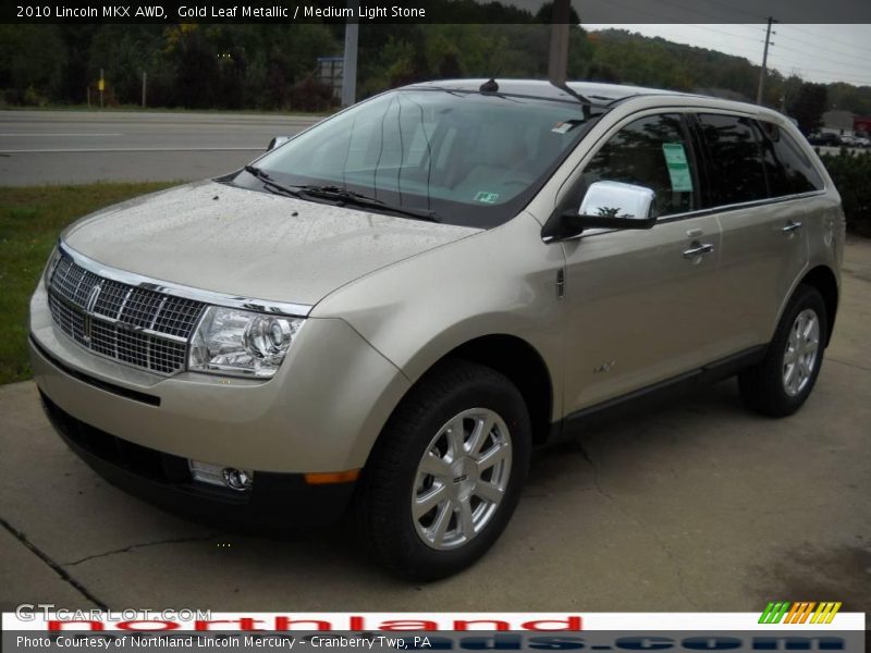 Gold Leaf Metallic / Medium Light Stone 2010 Lincoln MKX AWD