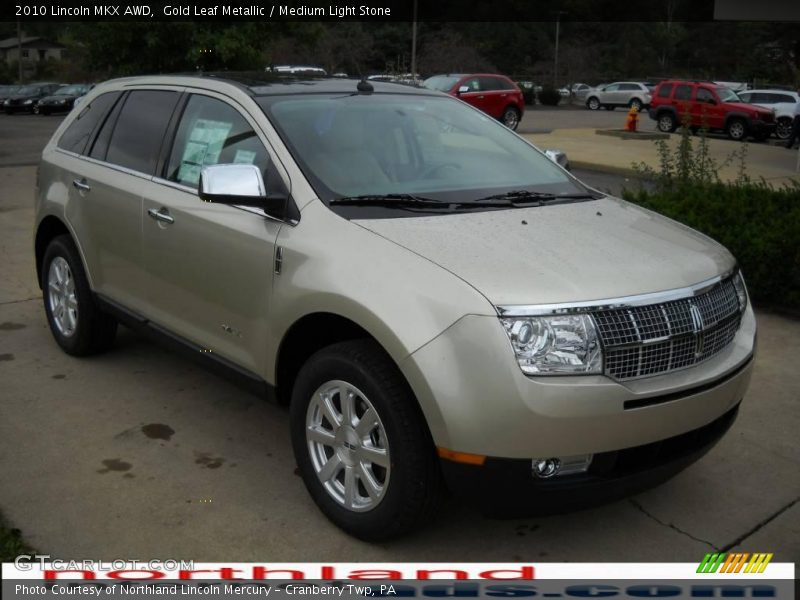 Gold Leaf Metallic / Medium Light Stone 2010 Lincoln MKX AWD