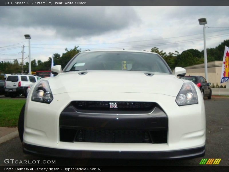 Pearl White / Black 2010 Nissan GT-R Premium