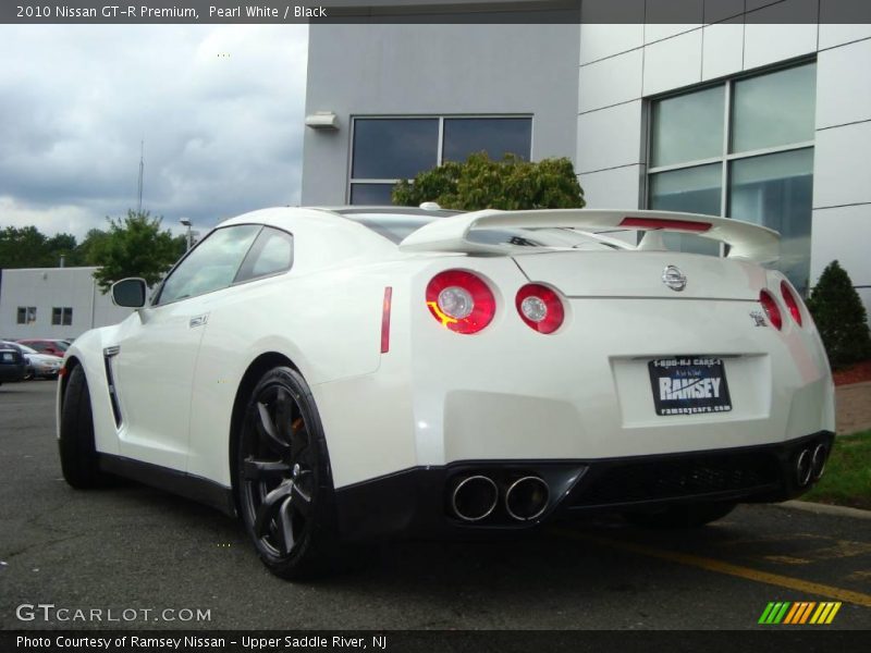 Pearl White / Black 2010 Nissan GT-R Premium