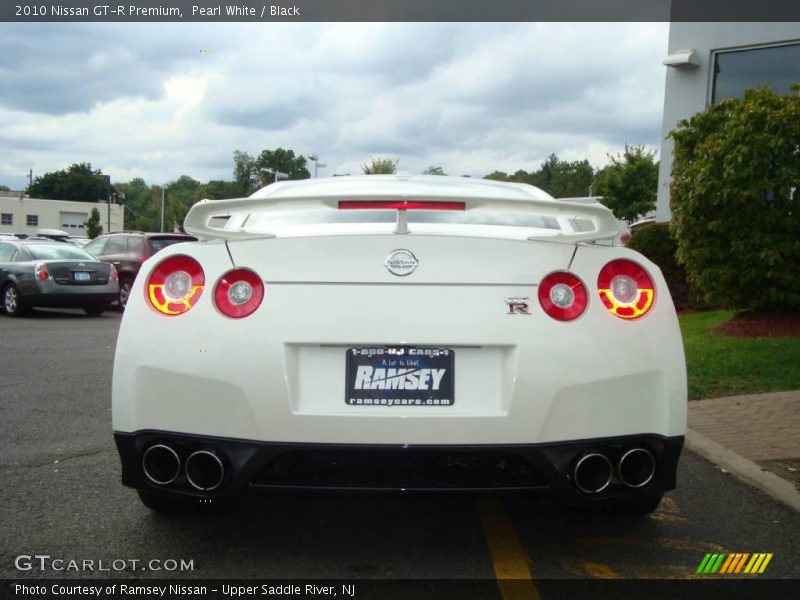 Pearl White / Black 2010 Nissan GT-R Premium