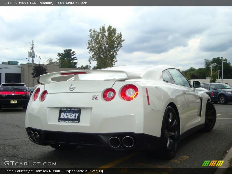 Pearl White / Black 2010 Nissan GT-R Premium