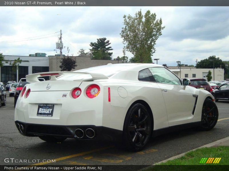 Pearl White / Black 2010 Nissan GT-R Premium