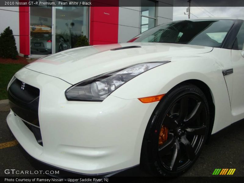 Pearl White / Black 2010 Nissan GT-R Premium