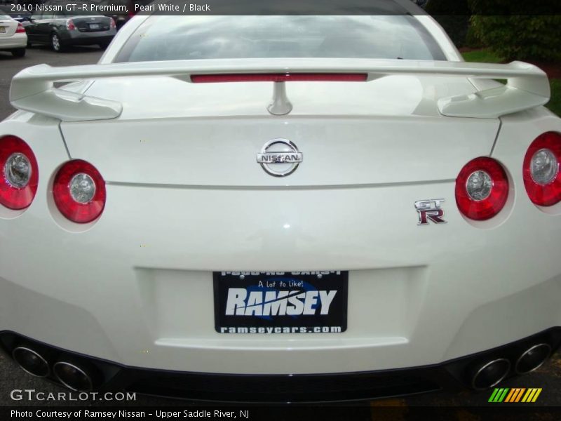 Pearl White / Black 2010 Nissan GT-R Premium