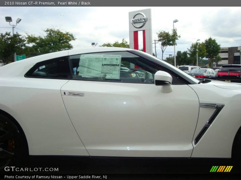 Pearl White / Black 2010 Nissan GT-R Premium