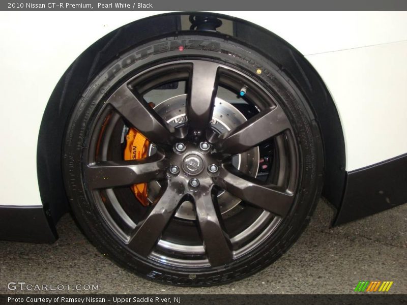 Pearl White / Black 2010 Nissan GT-R Premium