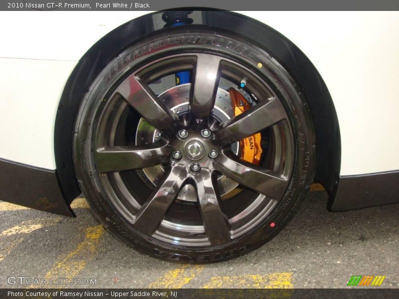 Pearl White / Black 2010 Nissan GT-R Premium