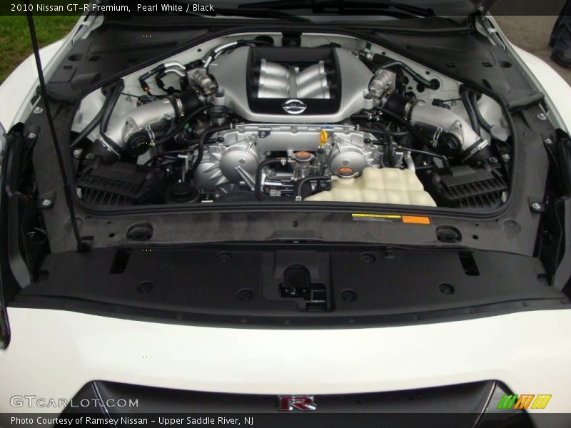 Pearl White / Black 2010 Nissan GT-R Premium