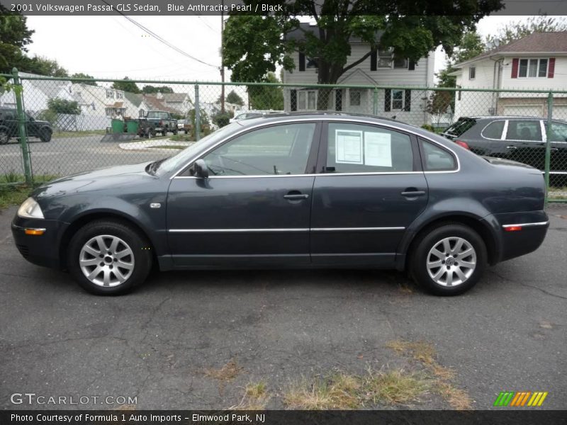 Blue Anthracite Pearl / Black 2001 Volkswagen Passat GLS Sedan