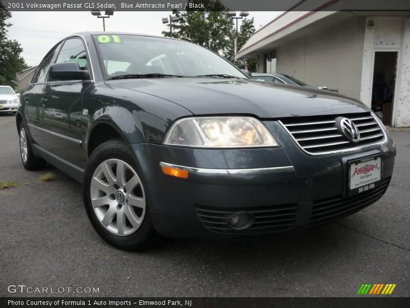 Blue Anthracite Pearl / Black 2001 Volkswagen Passat GLS Sedan