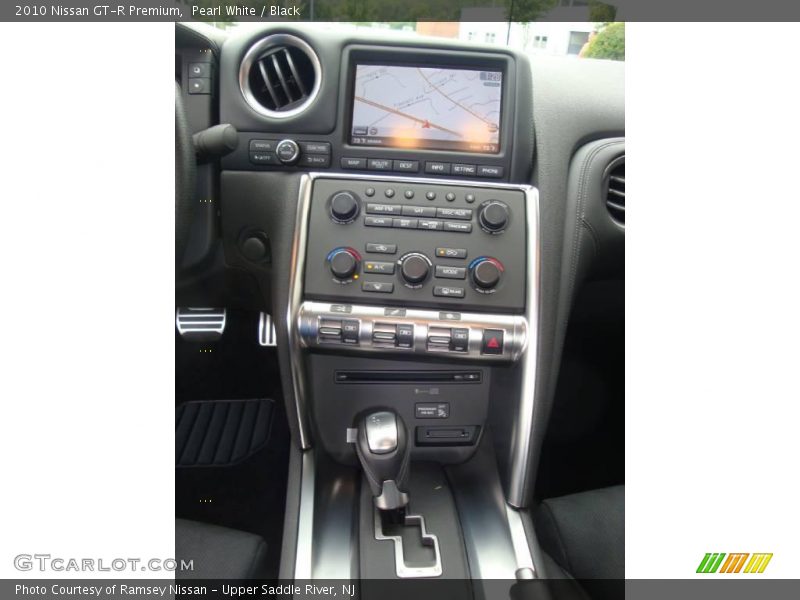 Pearl White / Black 2010 Nissan GT-R Premium