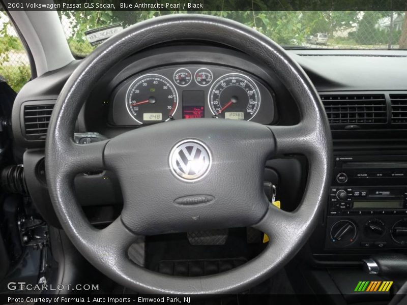 Blue Anthracite Pearl / Black 2001 Volkswagen Passat GLS Sedan